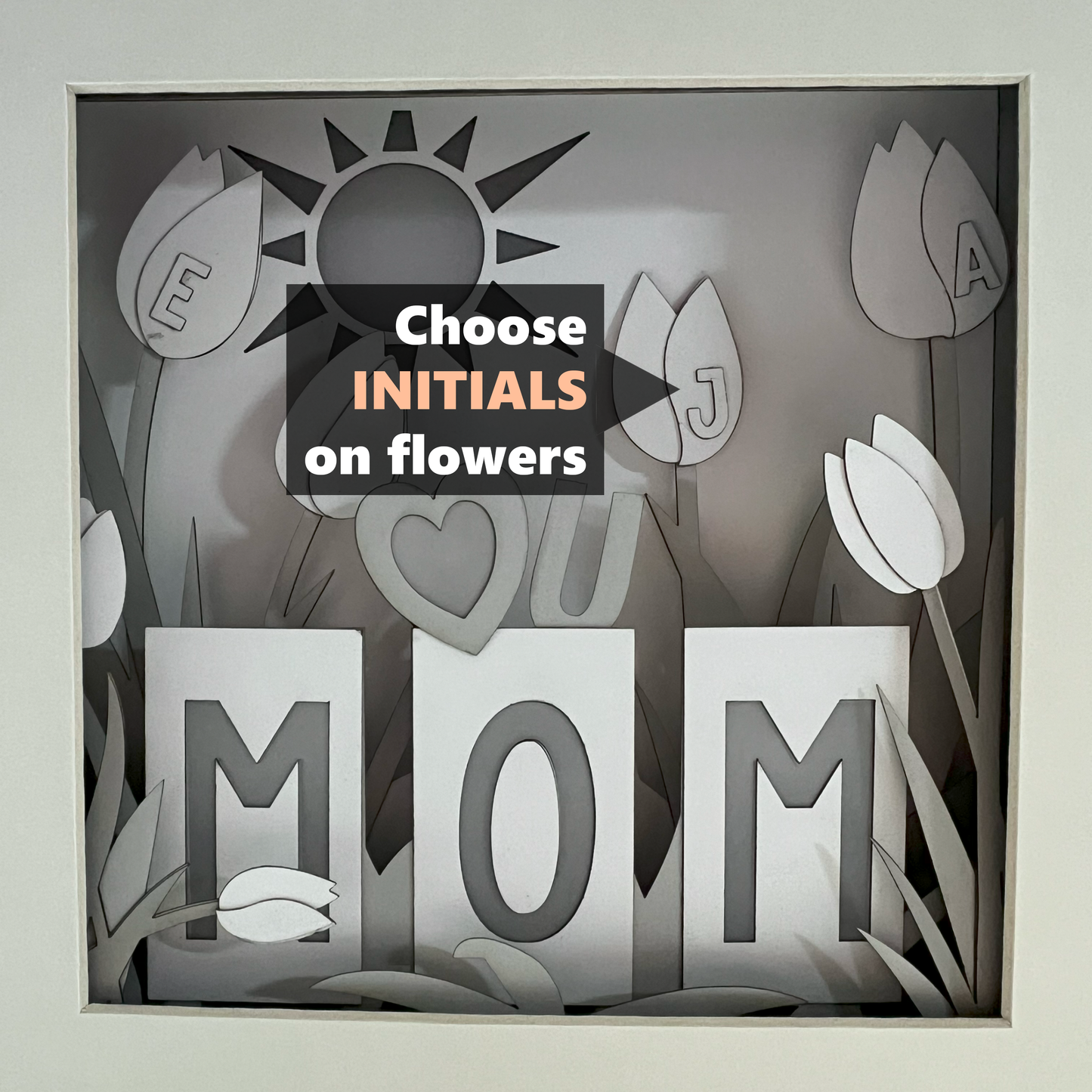 Mother's Day Luminarium with Custom Initials
